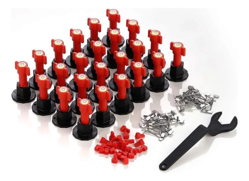 Kit Nivelador De Piso E Azulejo Nível De Bolha