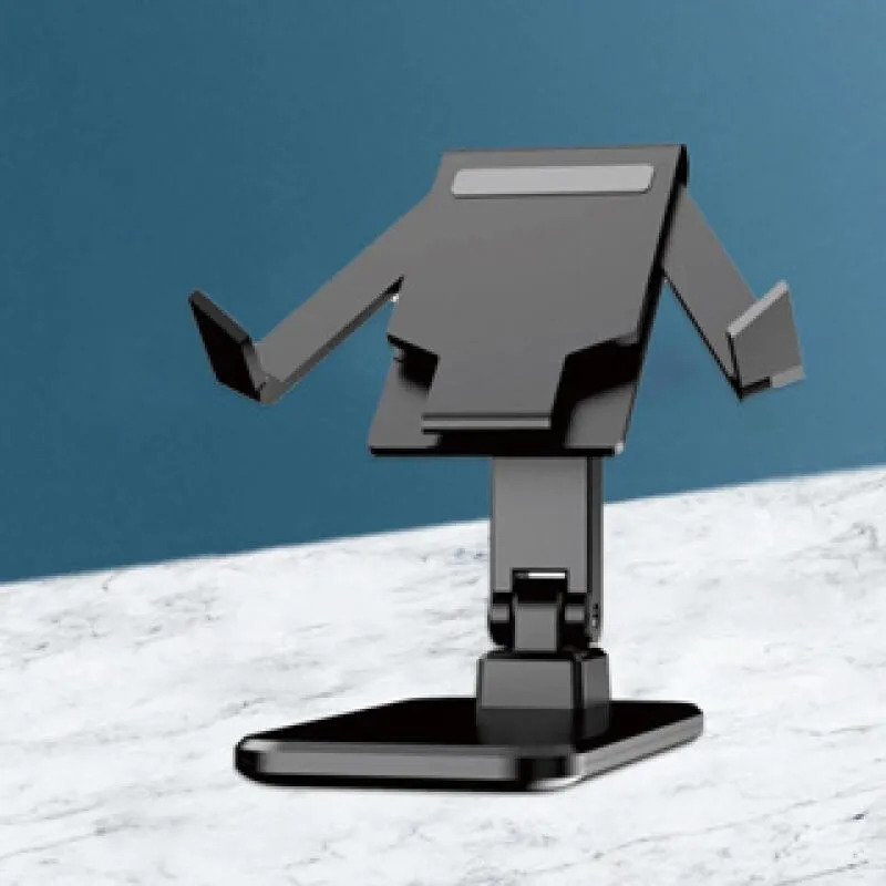 Suporte De Mesa Ajustável Para Celular Base Robusta Preto