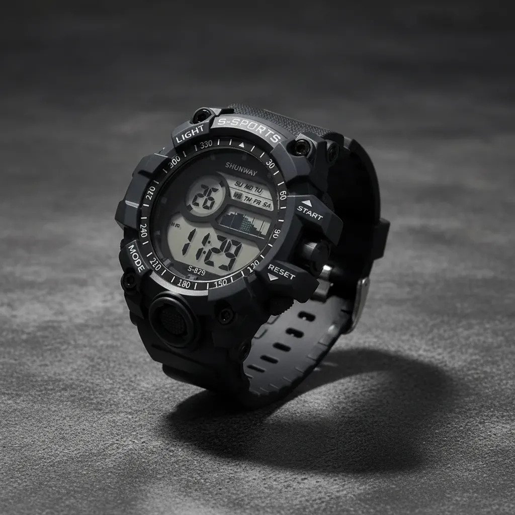 Relógio Masculino Sport Digital Grande - Preto