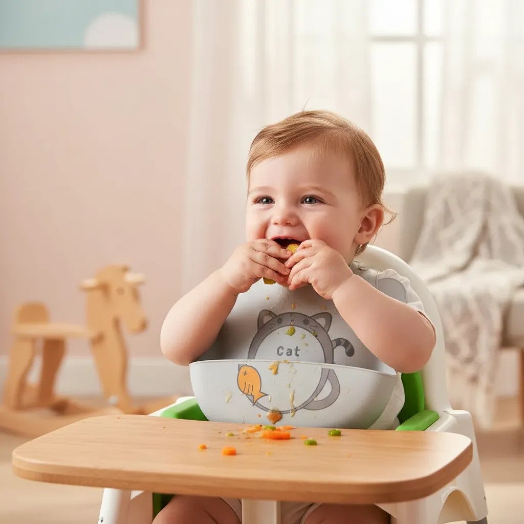 Babador Silicone Impermeável Gatinho