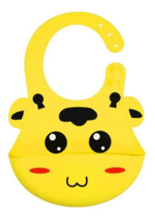Babador Silicone Impermeável Girafa
