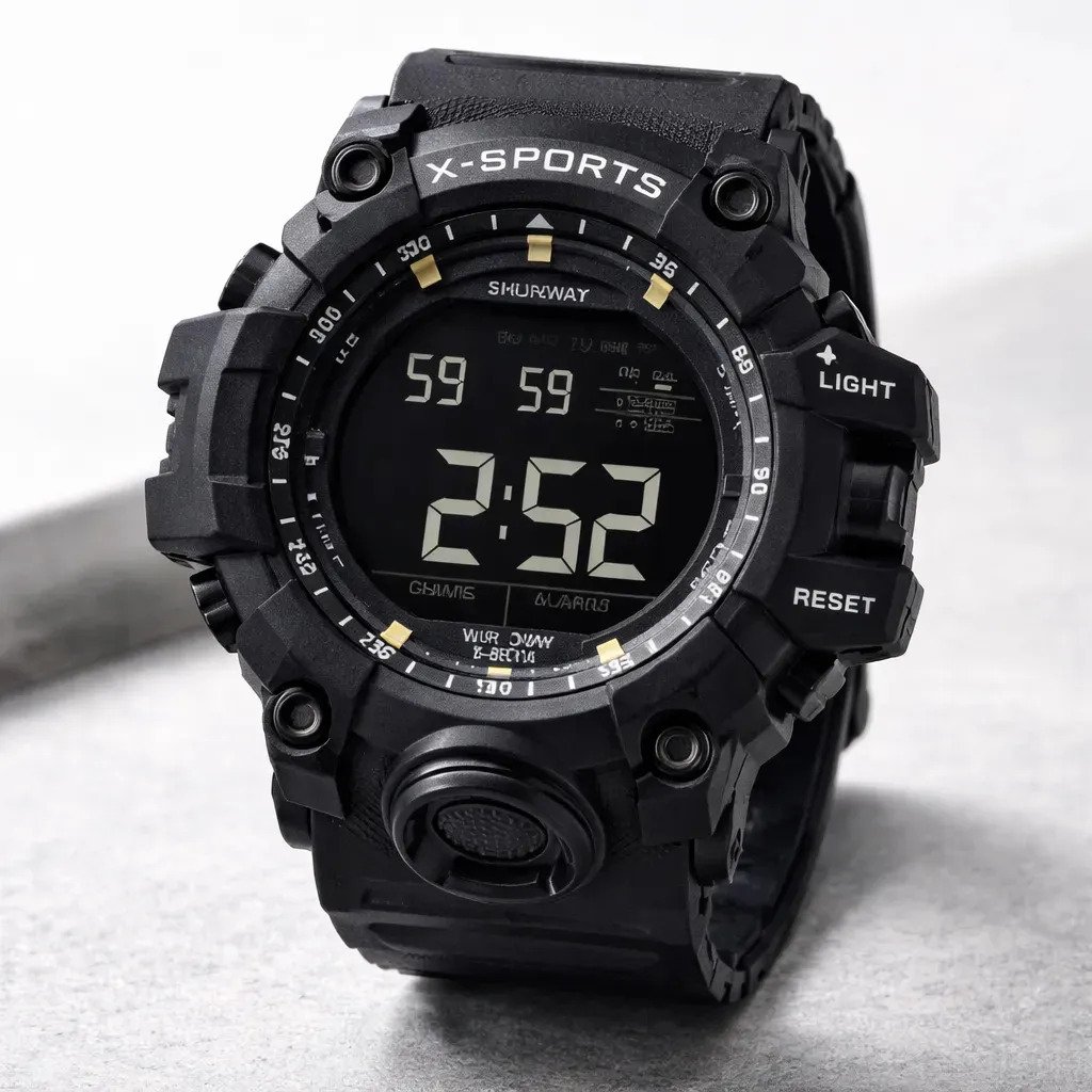 Relógio Masculino Tático Shunway X-sports Preto