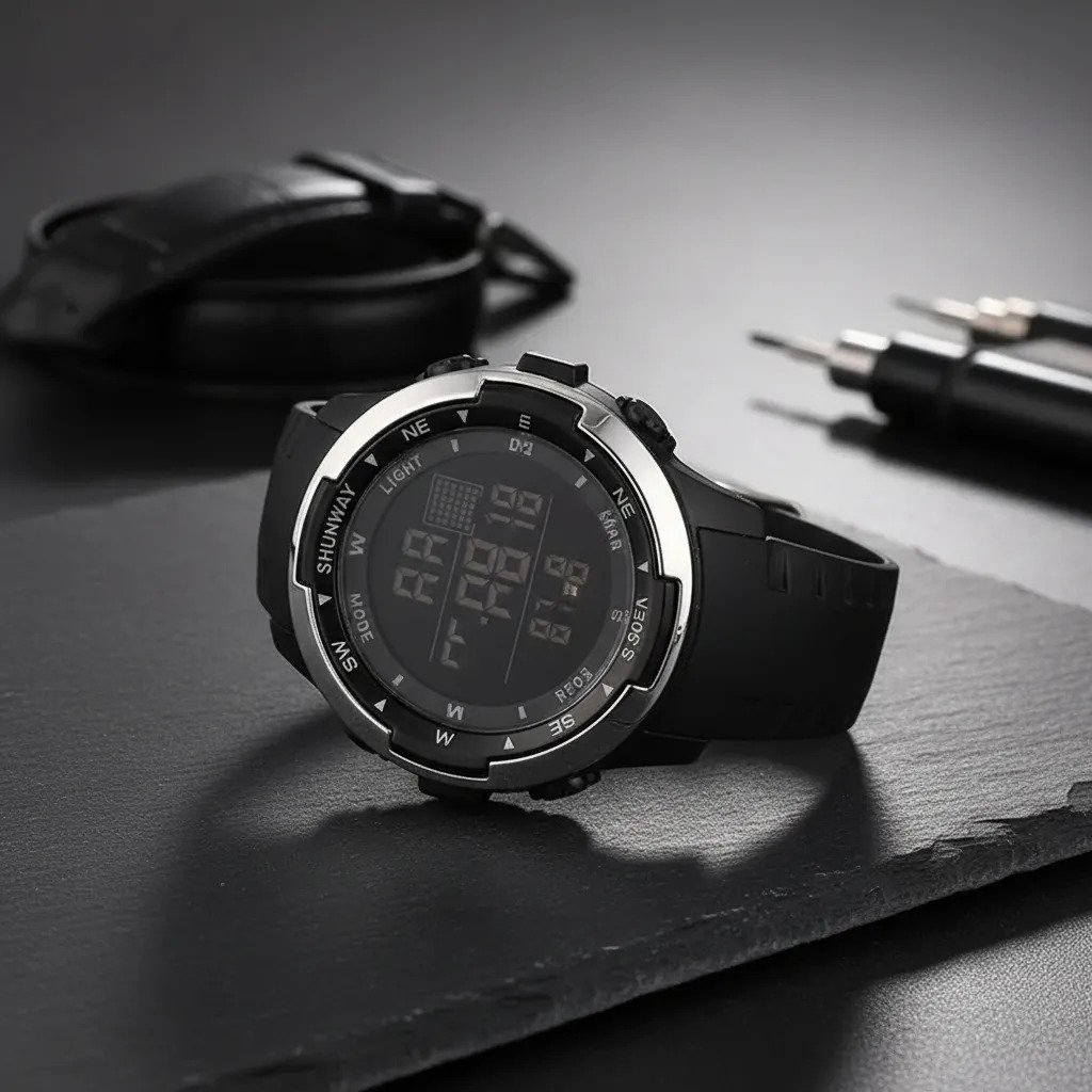 Relógio De Pulso  Design Moderno E Elegante Preto