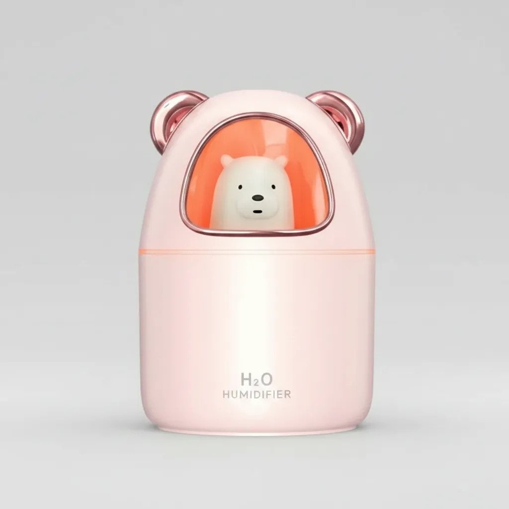 Umidificador De Ar Um015-03 Urso - Rosa