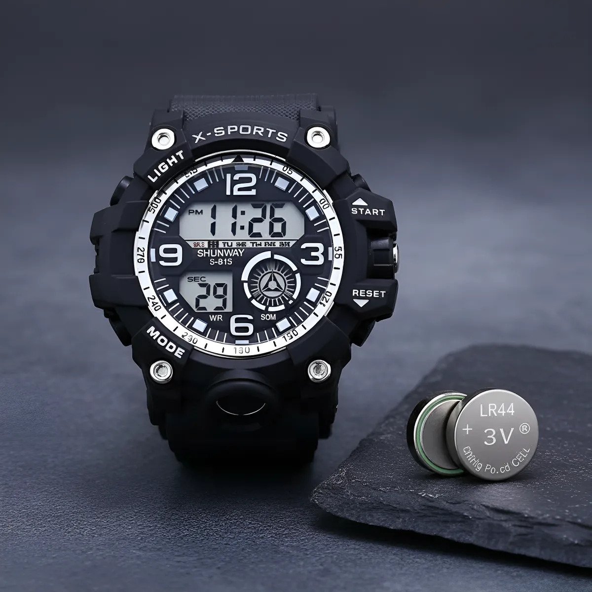Relógio Digital Tático Masculino Shunway Robust Sports