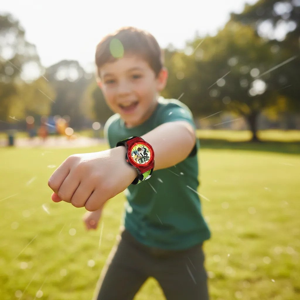 Relógio Ben 10 Masculino Infantil Design Radical E Moderno Vermelho