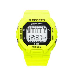 Relógio De Pulso  Modelo Redondo Estilo Moderno Amarelo Neo