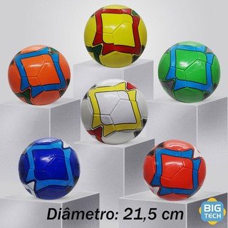 Bola de Futebol Infantil Colorida 21,5cm
